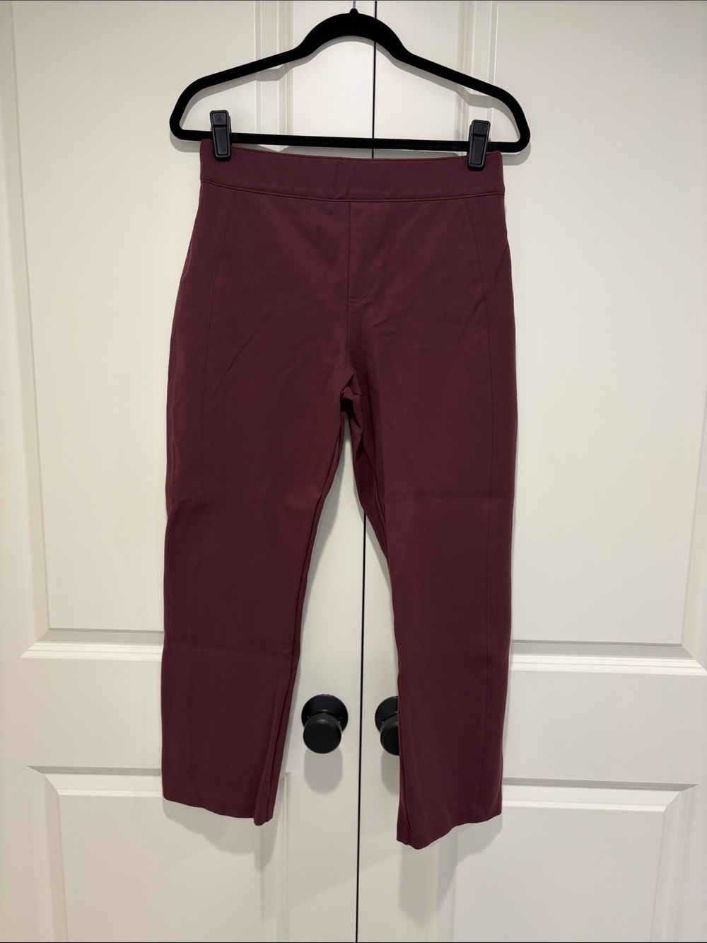 Kids Burgundy Pull-On Stretch Capri Pants